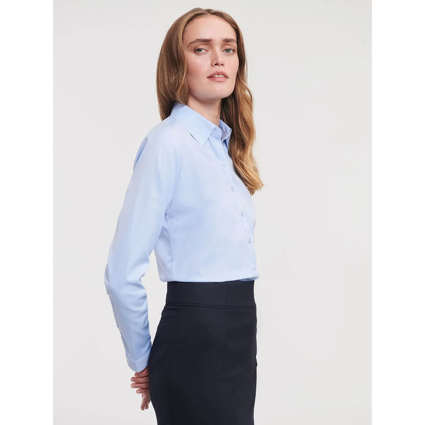 Camicia Ladies Maniche Lunghe Tailored Herringbone - personalizzabile con logo
