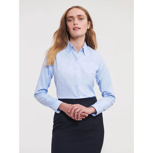 Camicia Ladies Maniche Lunghe Tailored Herringbone - personalizzabile con logo