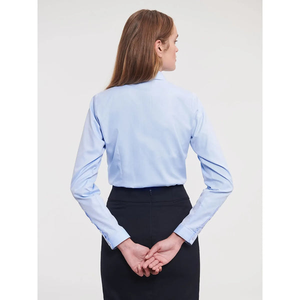 Camicia Ladies Maniche Lunghe Tailored Herringbone - personalizzabile con logo