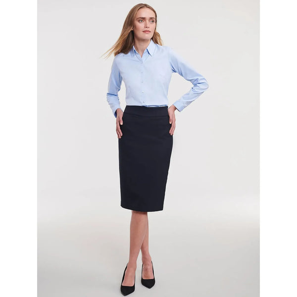 Camicia Ladies Maniche Lunghe Tailored Herringbone - personalizzabile con logo