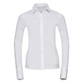 Camicia Ladies Maniche Lunghe Ultimate Stretch bianco / XS - personalizzabile con logo