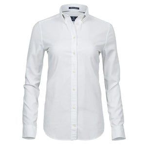 Camicia Ladies Perfect Oxford bianco / XS - personalizzabile con logo