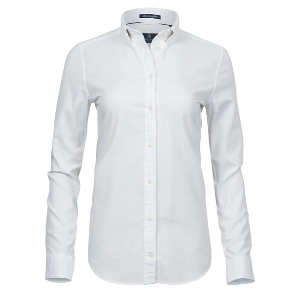 Camicia Ladies Perfect Oxford bianco / XS - personalizzabile con logo