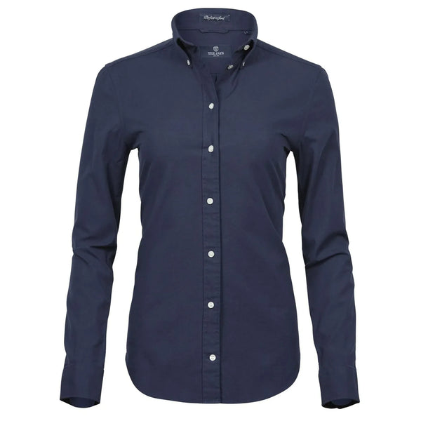 Camicia Ladies Perfect Oxford blu / XS - personalizzabile con logo