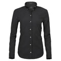 Camicia Ladies Perfect Oxford nero / XS - personalizzabile con logo