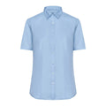 Camicia Ladies  Shortsleeve Micro-Twill azzurro / XS - personalizzabile con logo
