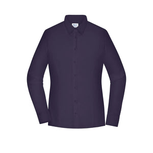 Camicia Ladies  - Slim Fit - viola / XS - personalizzabile con logo