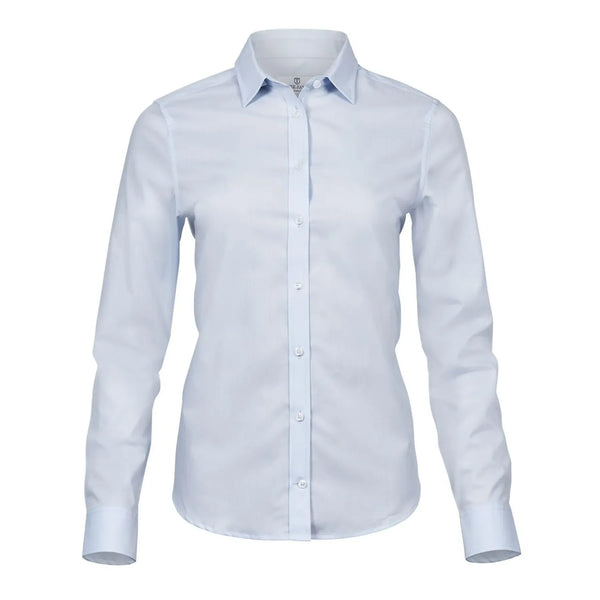Camicia Ladies' Stretch Luxury blu / XS - personalizzabile con logo