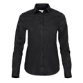 Camicia Ladies' Stretch Luxury nero / XS - personalizzabile con logo