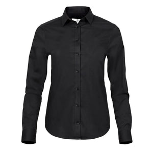 Camicia Ladies' Stretch Luxury nero / XS - personalizzabile con logo