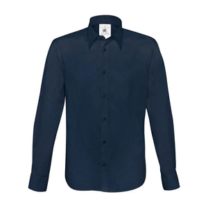 Camicia London blu / S - personalizzabile con logo