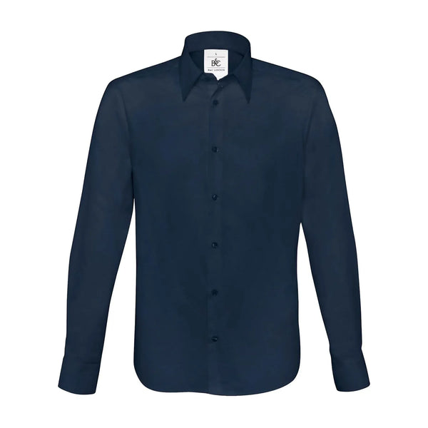 Camicia London blu / S - personalizzabile con logo