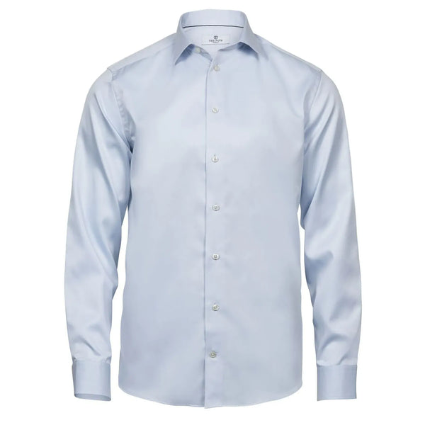 Camicia Luxury  Comfort Fit blu / S - personalizzabile con logo