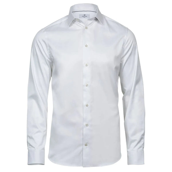 Camicia Luxury  Slim Fit bianco / S - personalizzabile con logo