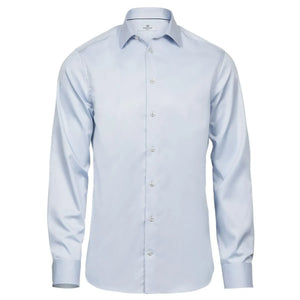 Camicia Luxury  Slim Fit blu / S - personalizzabile con logo
