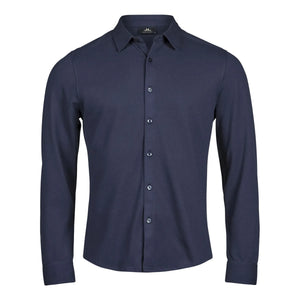 Camicia Luxury stretch blu / S - personalizzabile con logo