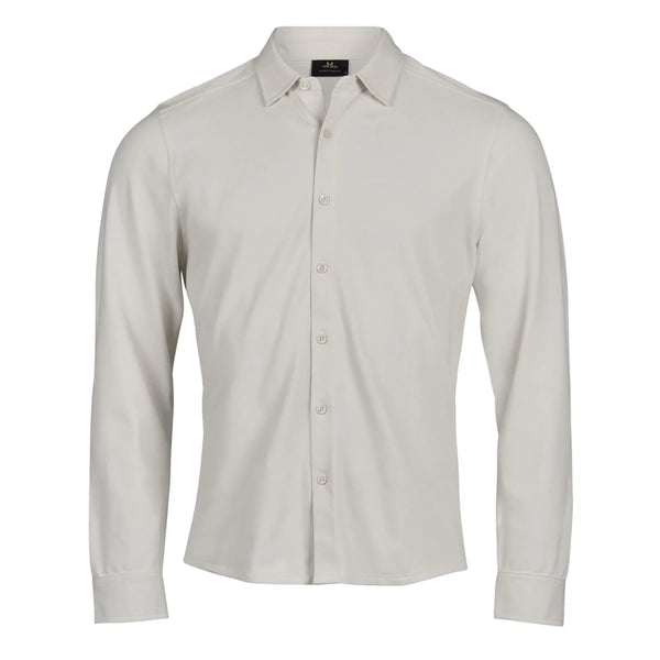 Camicia Luxury stretch grigio / S - personalizzabile con logo