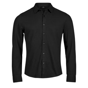 Camicia Luxury stretch nero / S - personalizzabile con logo
