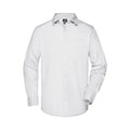 Camicia Mens Business  Longsleeve bianco / S - personalizzabile con logo