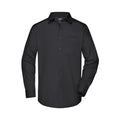 Camicia Mens Business  Longsleeve nero / S - personalizzabile con logo