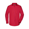 Camicia Mens Business  Longsleeve rosso / S - personalizzabile con logo