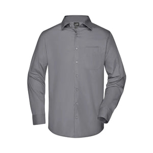 Camicia Mens Business  Longsleeve steel / S - personalizzabile con logo