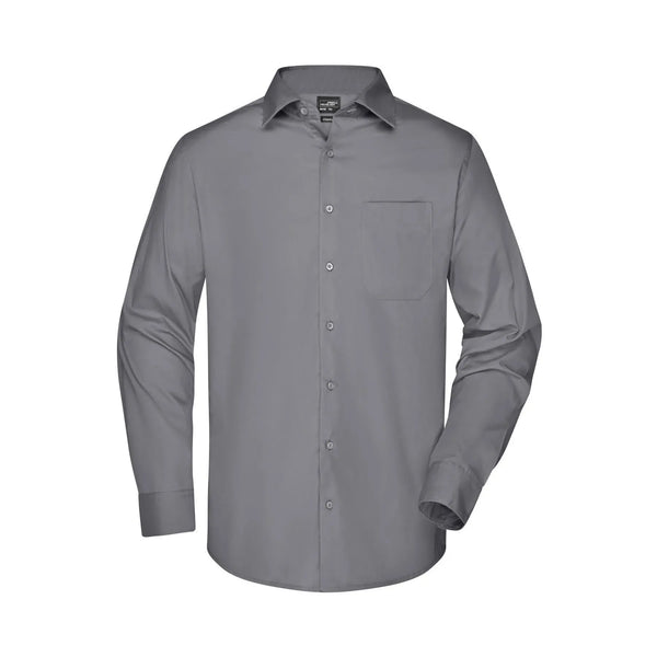 Camicia Mens Business  Longsleeve steel / S - personalizzabile con logo
