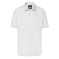 Camicia Mens Business  Shortsleeve bianco / S - personalizzabile con logo