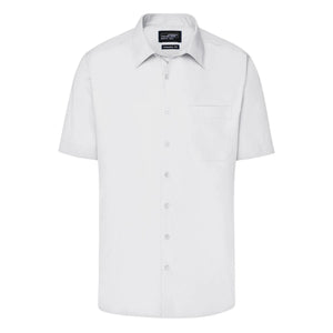Camicia Mens Business  Shortsleeve bianco / S - personalizzabile con logo