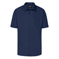 Camicia Mens Business  Shortsleeve blu / S - personalizzabile con logo
