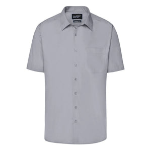 Camicia Mens Business  Shortsleeve grigio / S - personalizzabile con logo