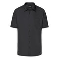 Camicia Mens Business  Shortsleeve nero / S - personalizzabile con logo