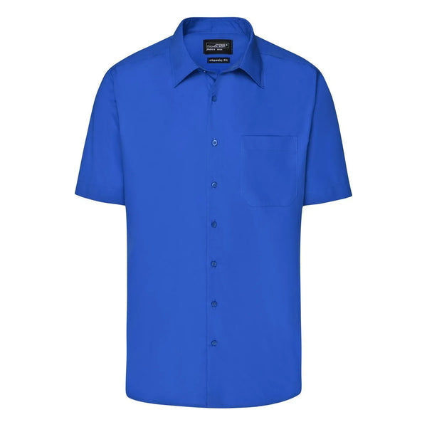 Camicia Mens Business  Shortsleeve royal / S - personalizzabile con logo