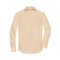 Camicia Mens  Longsleeve Poplin beige / S - personalizzabile con logo