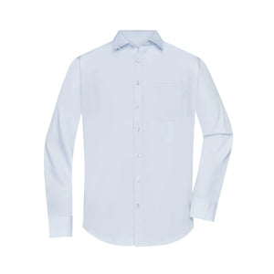 Camicia Mens  Longsleeve Poplin light-blue / S - personalizzabile con logo