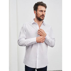 Camicia Mens  Longsleeve Poplin - personalizzabile con logo