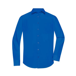 Camicia Mens  Longsleeve Poplin royal / S - personalizzabile con logo