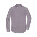 Camicia Mens  Longsleeve Poplin steel / S - personalizzabile con logo