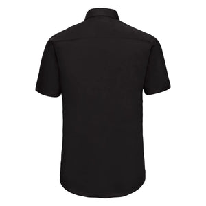 Camicia Mens Maniche Corte Easy Care Fitted - personalizzabile con logo