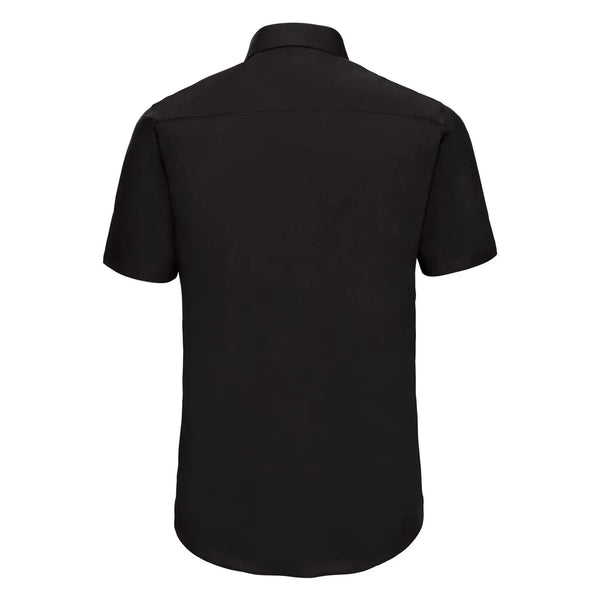 Camicia Mens Maniche Corte Easy Care Fitted - personalizzabile con logo