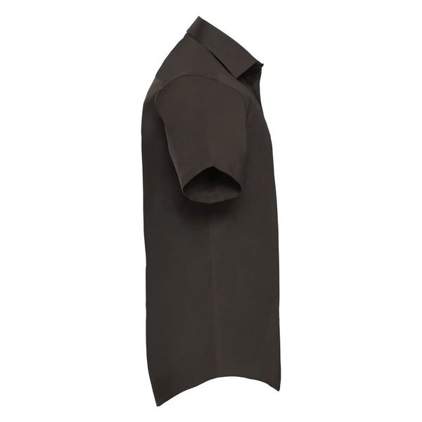 Camicia Mens Maniche Corte Easy Care Fitted - personalizzabile con logo