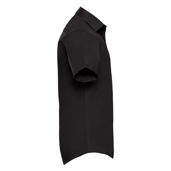 Camicia Mens Maniche Corte Easy Care Fitted - personalizzabile con logo