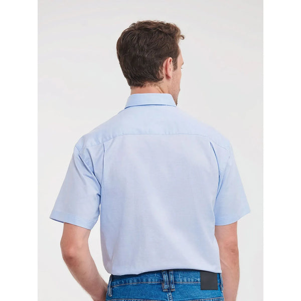 Camicia Mens Maniche Corte Easy Care Oxford - personalizzabile con logo