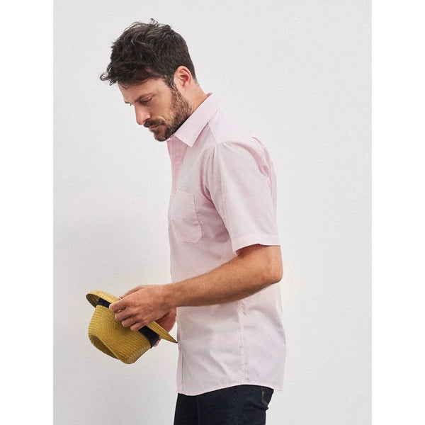 Camicia Mens  Maniche Corte Poplin - personalizzabile con logo