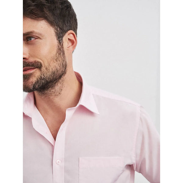 Camicia Mens  Maniche Corte Poplin - personalizzabile con logo