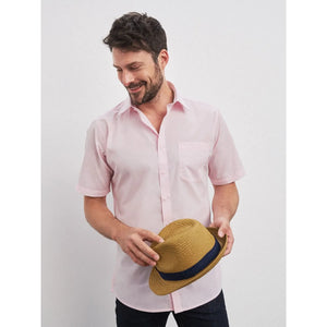 Camicia Mens  Maniche Corte Poplin - personalizzabile con logo