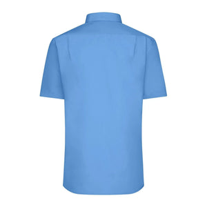 Camicia Mens  Maniche Corte Poplin - personalizzabile con logo