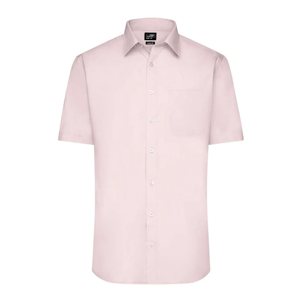 Camicia Mens  Maniche Corte Poplin - personalizzabile con logo