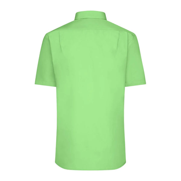 Camicia Mens  Maniche Corte Poplin - personalizzabile con logo