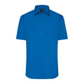 Camicia Mens  Maniche Corte Poplin royal / S - personalizzabile con logo